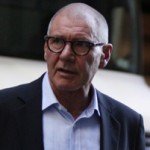 Harrison Ford and Liam Hemsworth at the “Paranoia” movie set in NYC